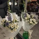 Букет с каллами и дельфиниумом