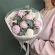 Букет из пионов с эвкалиптом
