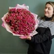Большой букет из кустовой розы