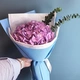 Букет из крупной гортензии с зеленью