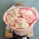 Нежный букет из кустовых хризантем