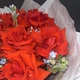 Букет с французскими розами и незабудками